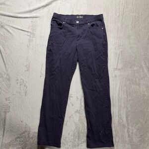 Lee Men Relaxed Fit Straight Leg Mid Rise Dark Wash Jeans Size 10‎